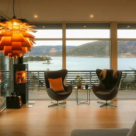 Architect Drawn With Amazing View Over Nisser *